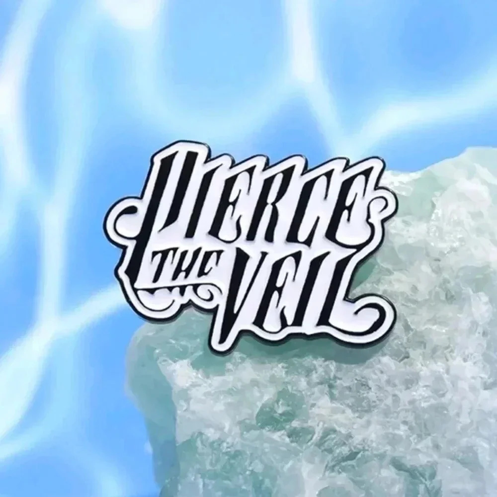 Pierce the veil music band black white Gothic Style enamel pin brooch charm purs